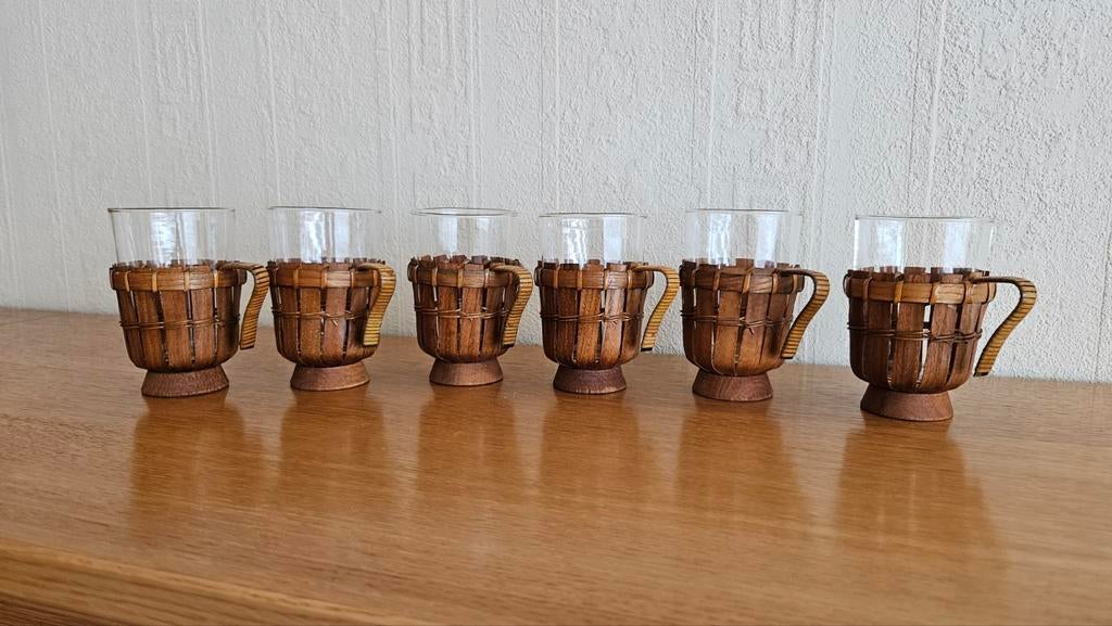 Vintage theeglazen in Boho-stijl, Ophalen