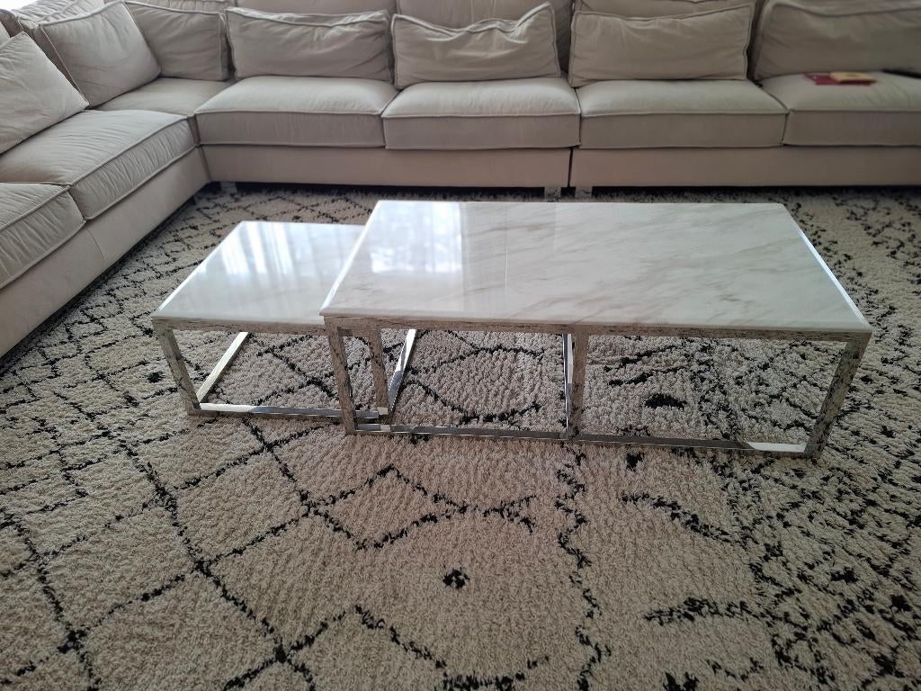 Table salon marbre, Maison & Meubles, Tables | Tables de salon, 100 à 150 cm, Moins de 50 cm, Enlèvement, Utilisé