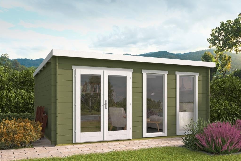 Cabane en rondins - Annabel Garden House | 40 mm | épicéa, Hobby & Loisirs créatifs, Hobby & Loisirs Autre, Neuf, Envoi