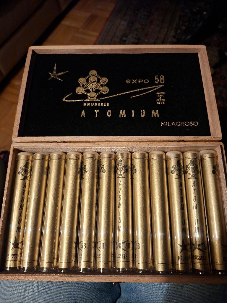 Expo 1958 sigaren kist 58 brussel zgst verzamel, Ophalen of Verzenden, Overige typen