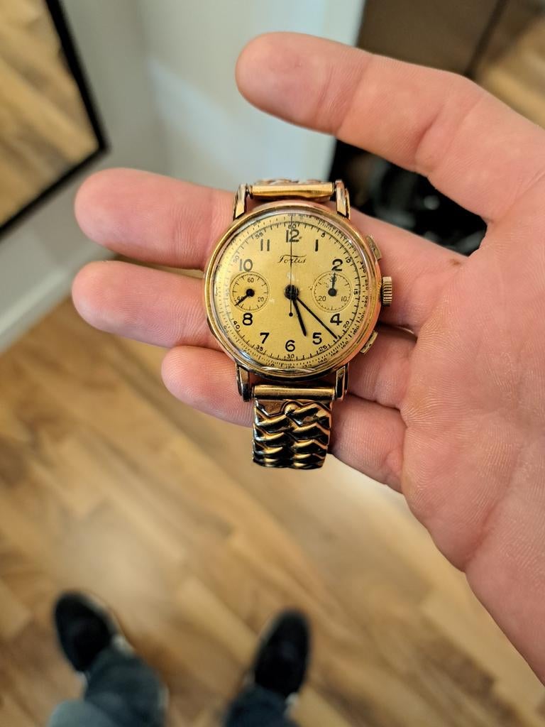 Chronographe fortis 18 k, Bijoux, Sacs & Beauté, Montres | Femmes, Enlèvement, Or, Or