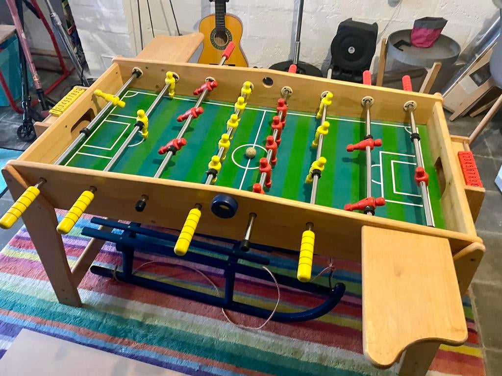 Baby foot enfant en bois, Enlèvement, Utilisé