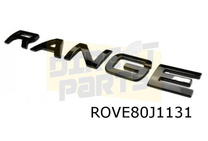 Emblemen tekst voor Range Rover Evoque ''Range" + "Rover'' v, Land Rover, -, Verzenden, -