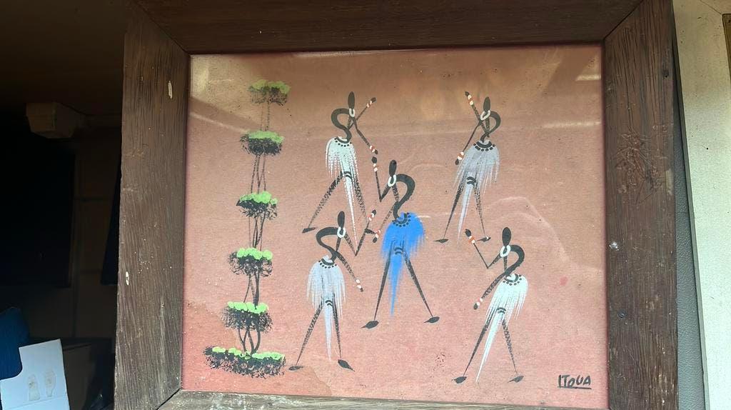 Peintures signées art africain, Antiquités & Art, Enlèvement ou Envoi