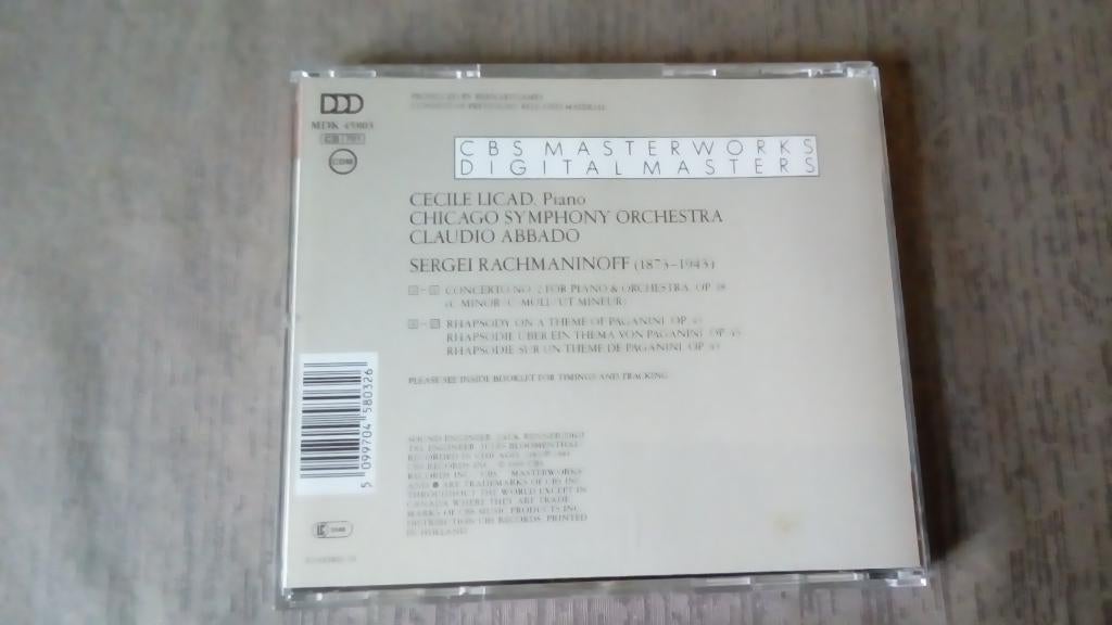 CD. Rachmanioff Piano Concerto Nr 2., Ophalen, Zo goed als nieuw