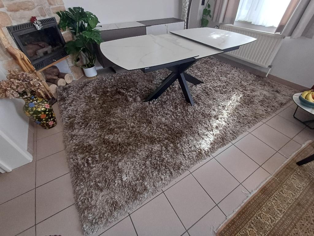 Tapis - grande taille - poils longs, Maison & Meubles, Gris, 200 cm ou plus, 150 à 200 cm, Enlèvement
