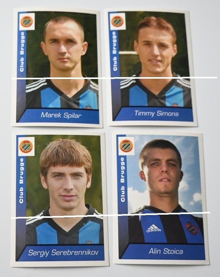 Panini / Football 2003  / Club Brugge / 4 stickers, Verzamelen, Verzenden, Zo goed als nieuw, Poster, Plaatje of Sticker