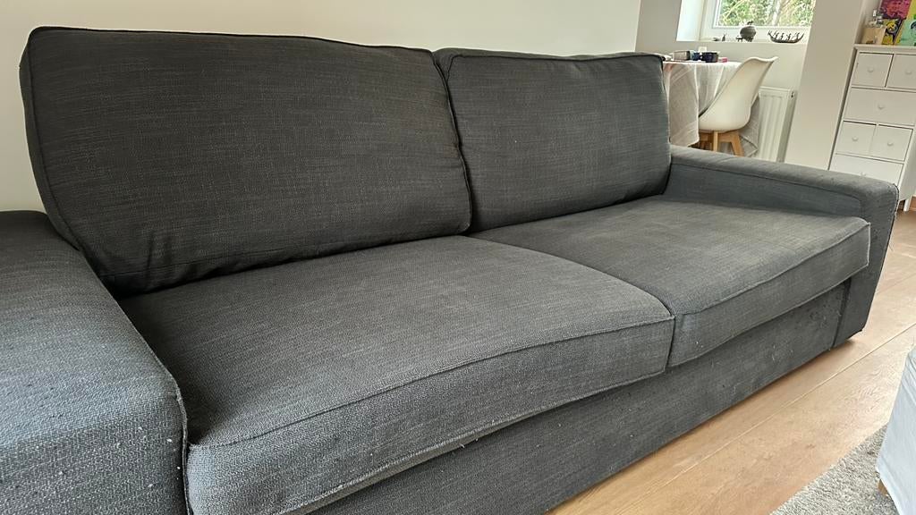 Canapé 3 places IKEA KIVIK gris anthracite, 75 à 100 cm, Contemporain, Enlèvement, Utilisé