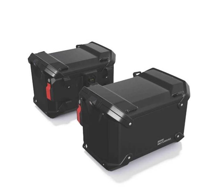 BMW R1300GSA Alu kofferset zwart 36,5 l + 37 l + usb, Motos, Enlèvement, Utilisé