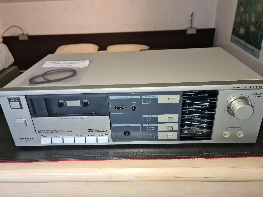 Lecteur de cassettes stéréo SANYO RD-250, Enlèvement ou Envoi, Simple, Tape counter