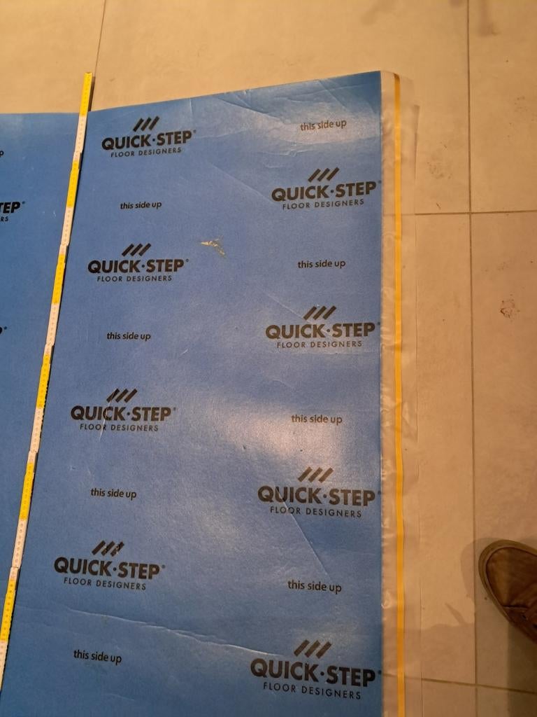 Reststuk quickstep ondervloer, Ophalen