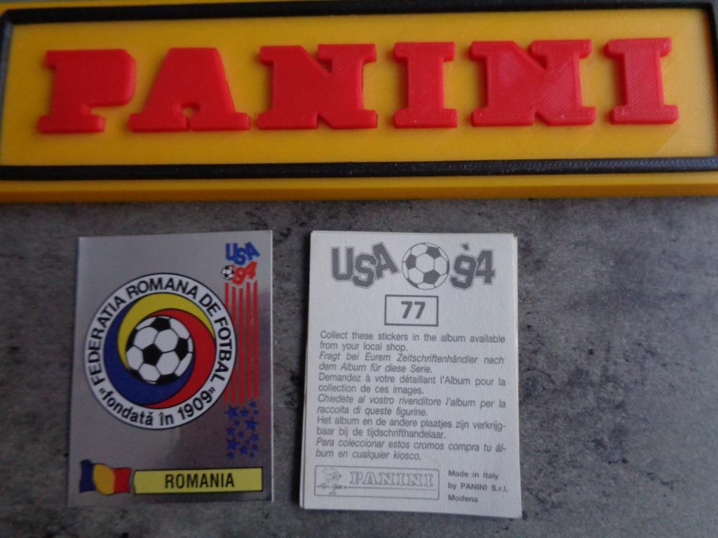 PANINI FOOTBALL AUTOCOLLANT COUPE DU MONDE 94 USA EMBLÈME DE, Enlèvement ou Envoi, Autocollant