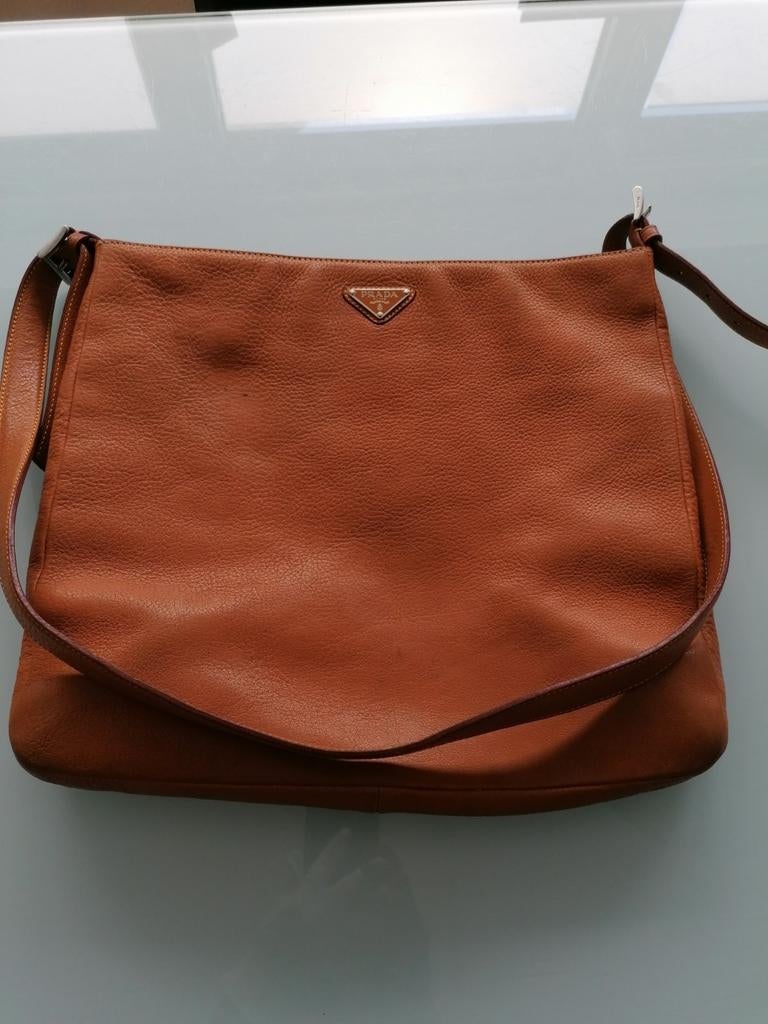 Prada schoudertas /crossbody., Overige merken, Gebruikt, Bruin, Ophalen of Verzenden