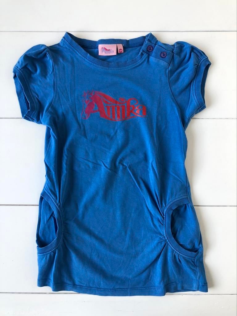 blauw t-shirt JBC Amika 128, Gebruikt, Meisje, JBC, Ophalen of Verzenden