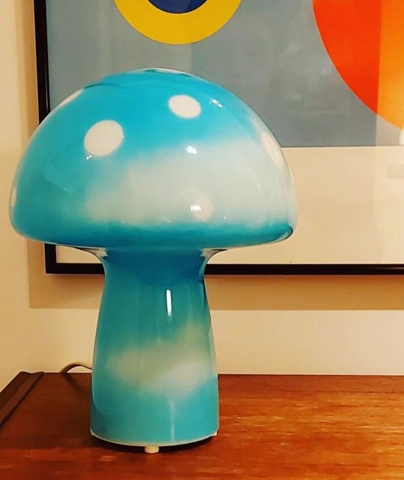 Lampe champignon bleu, Antiquités & Art, Antiquités | Éclairage, Enlèvement ou Envoi