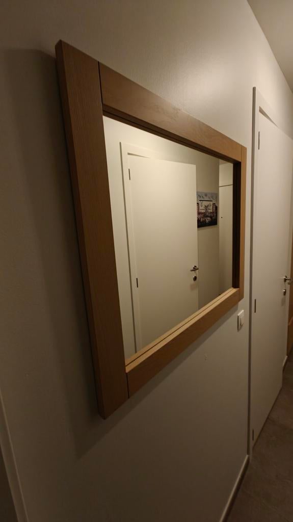Miroir mural en chêne, Maison & Meubles, Accessoires pour la Maison | Miroirs, Enlèvement