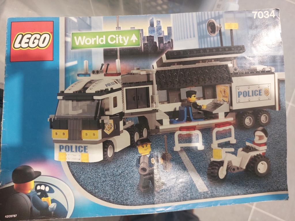 Lego politie vrachtwagen  nr 7034, Ophalen of Verzenden, Zo goed als nieuw, Complete set, Lego