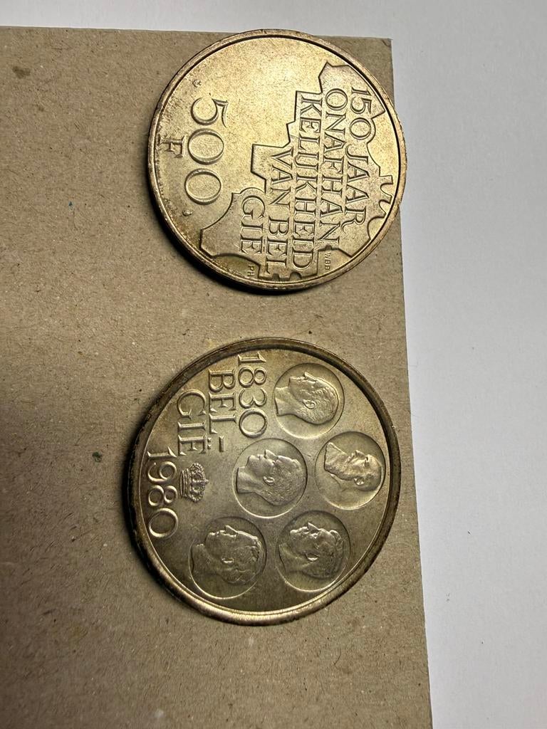 Lot oude Belgische munten, Ophalen, Munten