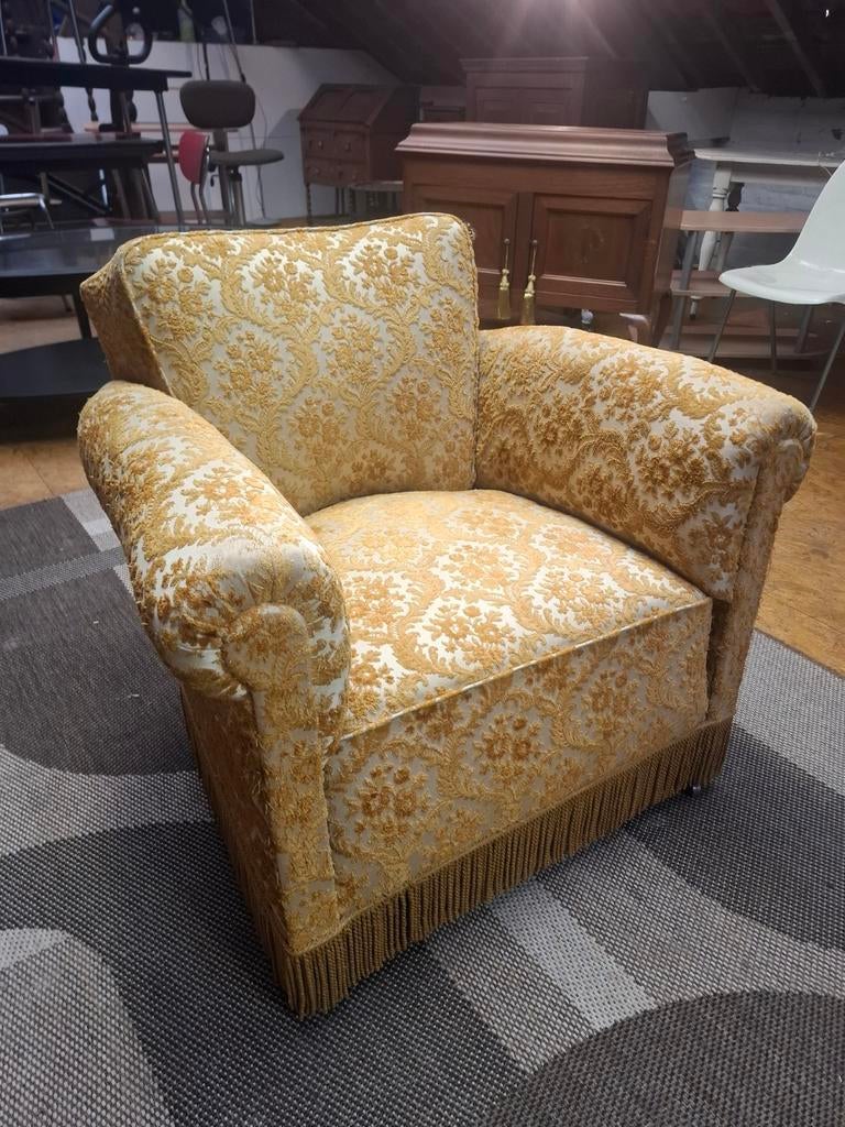 Magnifique canapé années 60 jaune moutarde à motifs, Antiquités & Art, Antiquités | Meubles | Chaises & Canapés, Enlèvement ou Envoi