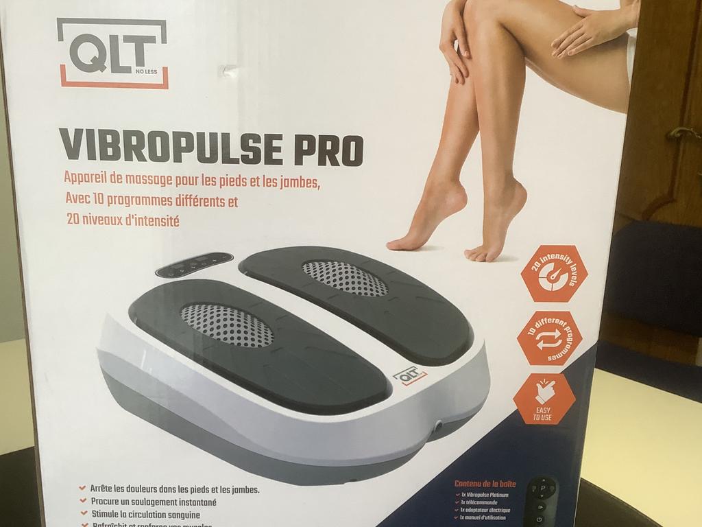 Appareil de massage des pieds et des jambes Vibropulse Pro, Enlèvement