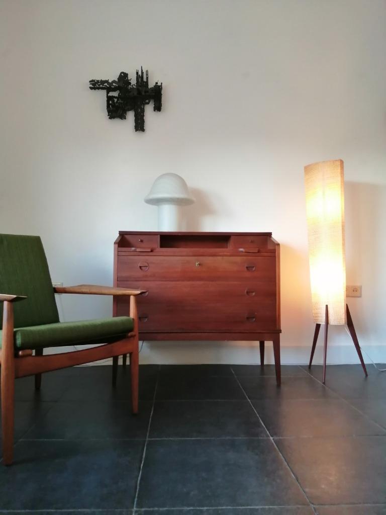 Deense Riis Antonsen secretaire, retro jaren 60 ladekast, Huis en Inrichting, Kasten | Ladekasten, Gebruikt, Minder dan 100 cm