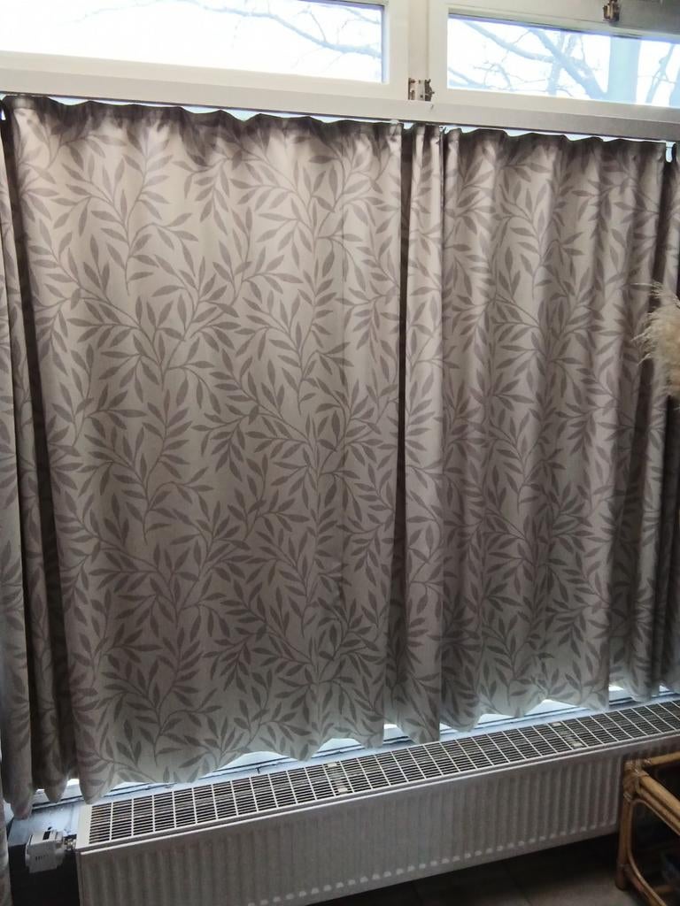 Gordijnen veranda met zonwerende kant, Ophalen, Gebruikt, Beige