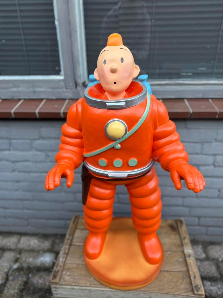 Groot Kuifje als Astronaut beeld, Verzamelen, Ophalen, Zo goed als nieuw, Mens