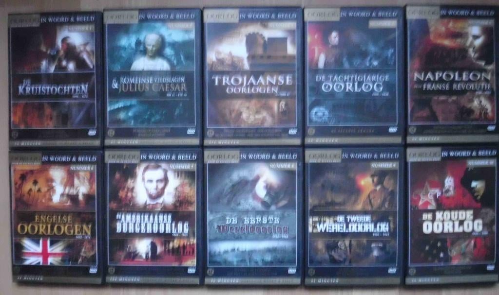 dvd's : Oorlogen door de eeuwen heen in woord & beeld, Cd's en Dvd's, Vanaf 12 jaar, Ophalen of Verzenden, Zo goed als nieuw, Oorlog