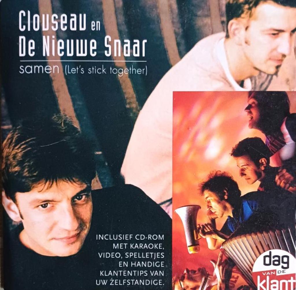 cd- CLOUSEAU EN DE NIEUWE SNAAR -  SAMEN - cdsingle+ cdrom, Ophalen, Zo goed als nieuw