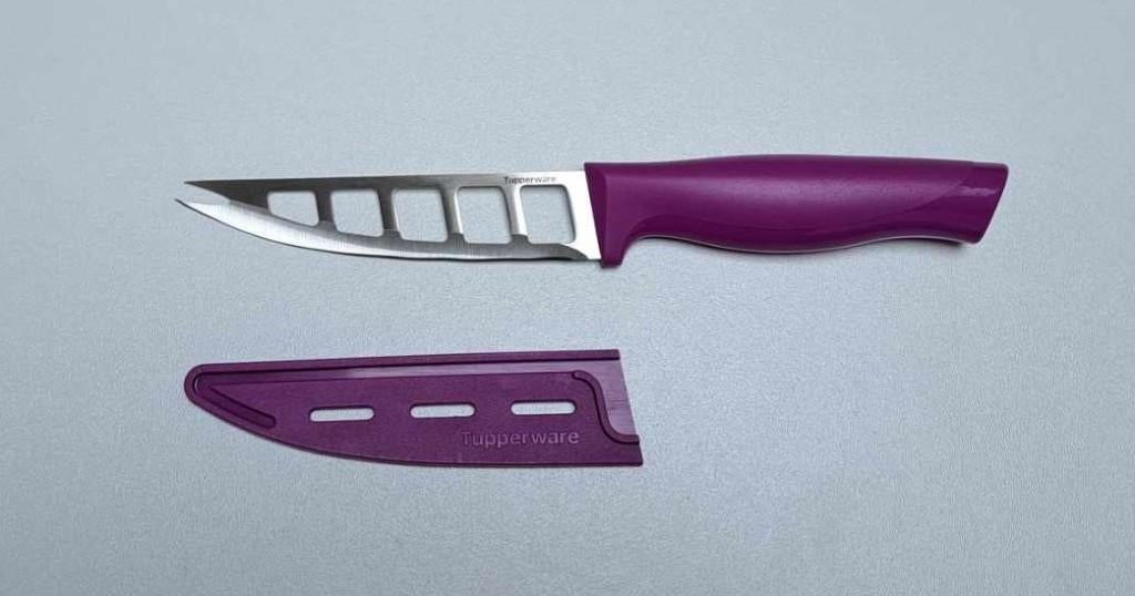 Tupperware™ Kaasmes « Essential Knives » paars, Ophalen of Verzenden, Nieuw, Paars, Overige typen