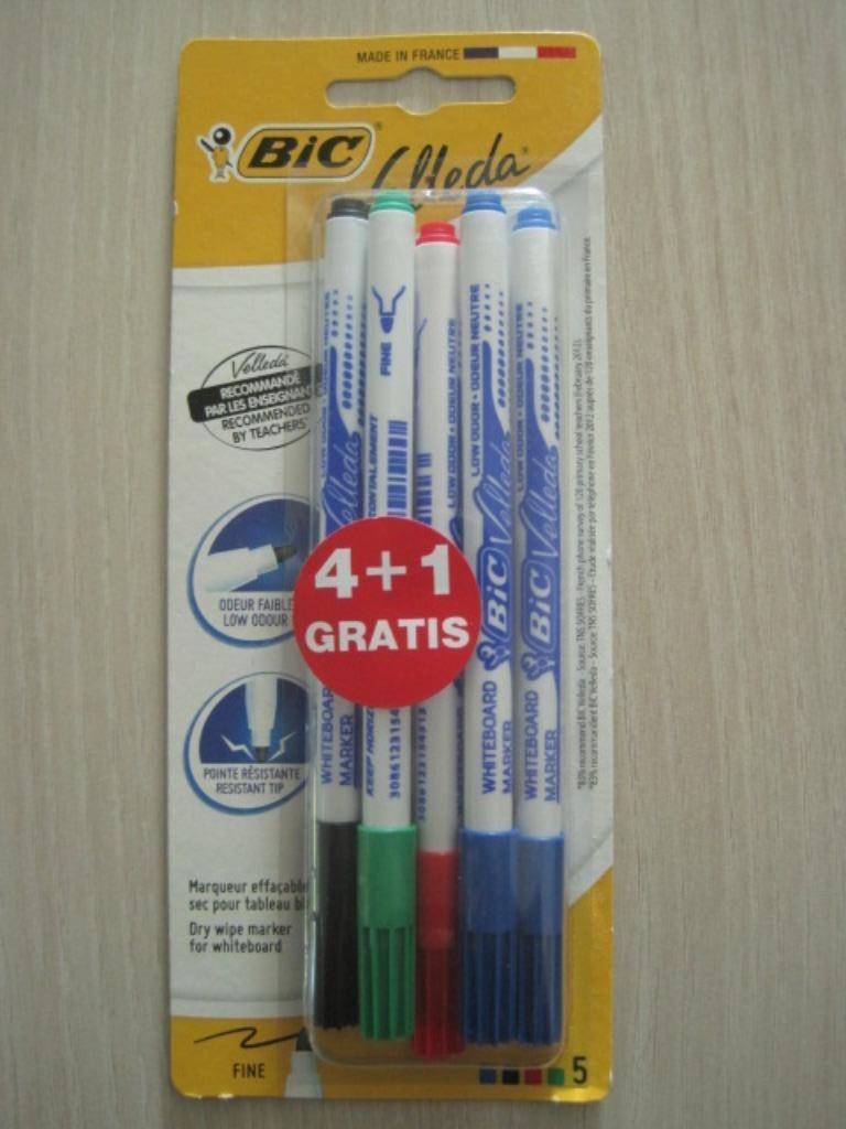 Lot de 5 marqueurs pour tableau blanc Vileda Bic NOUVEAU, Enlèvement ou Envoi, Neuf