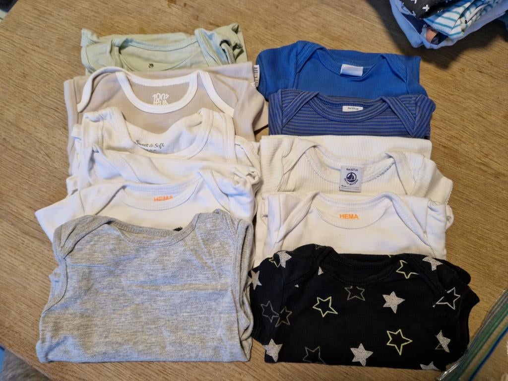 Rompers korte mouw maat 62-68 (10stuks), Kinderen en Baby's, Ophalen of Verzenden, Maat 62