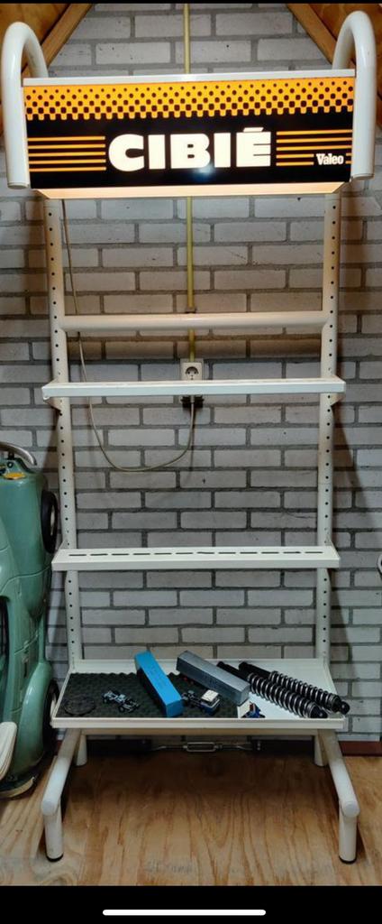 Prachtige vintage Cibie lichtbak display / reclame stelling, Auto-onderdelen, Ophalen, Gebruikt, Universele onderdelen