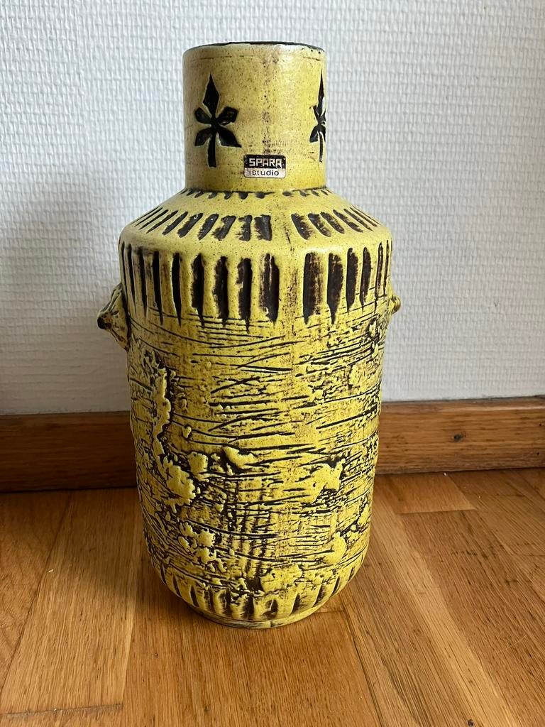 Vintage vaas Studio Spara keramiek, Ophalen of Verzenden, Zo goed als nieuw