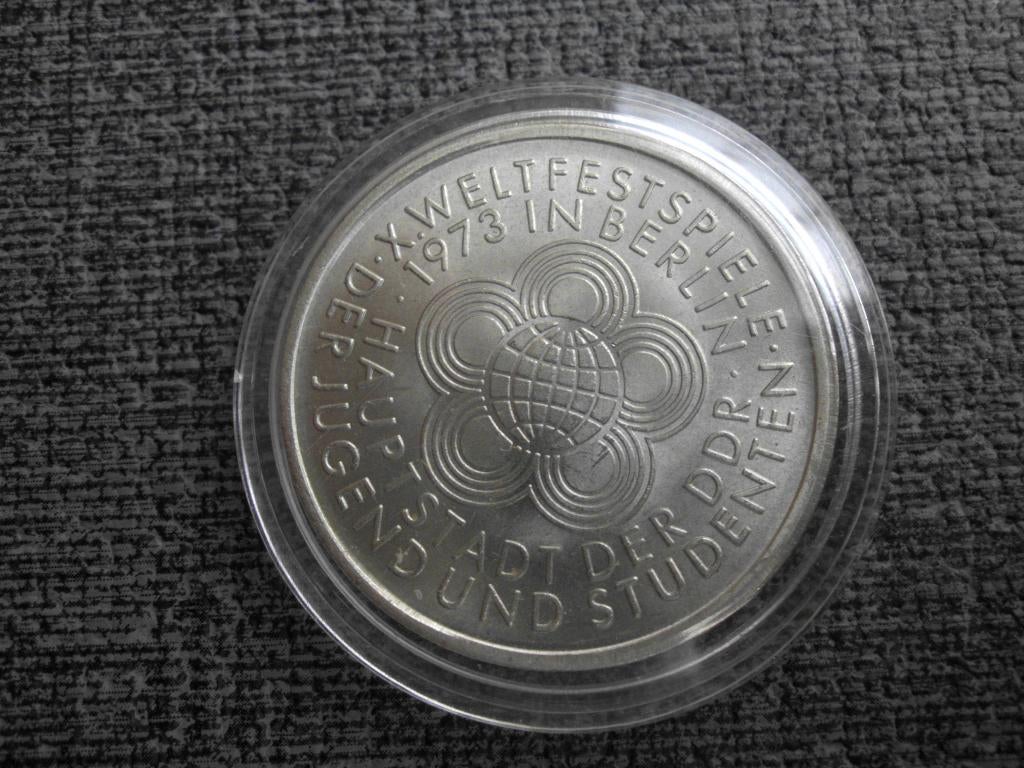 10 Mark 1973 - DDR - 10de Jeugd Wereldspelen, Verzenden, Duitsland, Losse munt