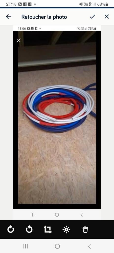 Comap le rouge 16x2 de 7m60 =10€, le bleu clair16x2 de 6m72=, Bricolage & Construction, Chauffage & Radiateurs, Enlèvement, Neuf