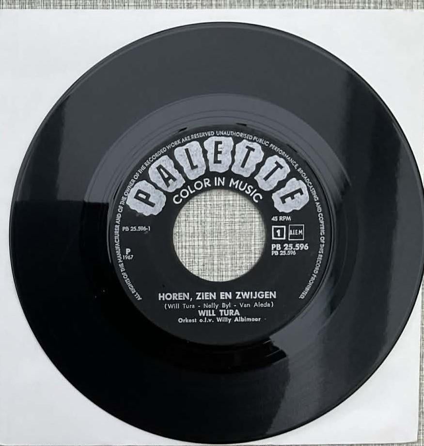 Will Tura  "Horen, zien en zwijgen", Ophalen of Verzenden, Gebruikt, Levenslied of Smartlap