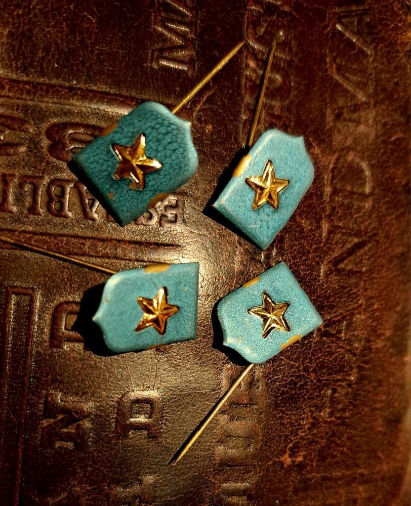 4 antieke dasspelden uit Congo, Verzamelen, Ophalen of Verzenden, Zo goed als nieuw