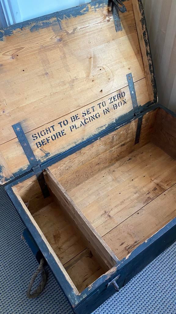 Grand coffre en bois, Maison & Meubles, Moins de 50 cm, Pin, 50 à 100 cm, Enlèvement