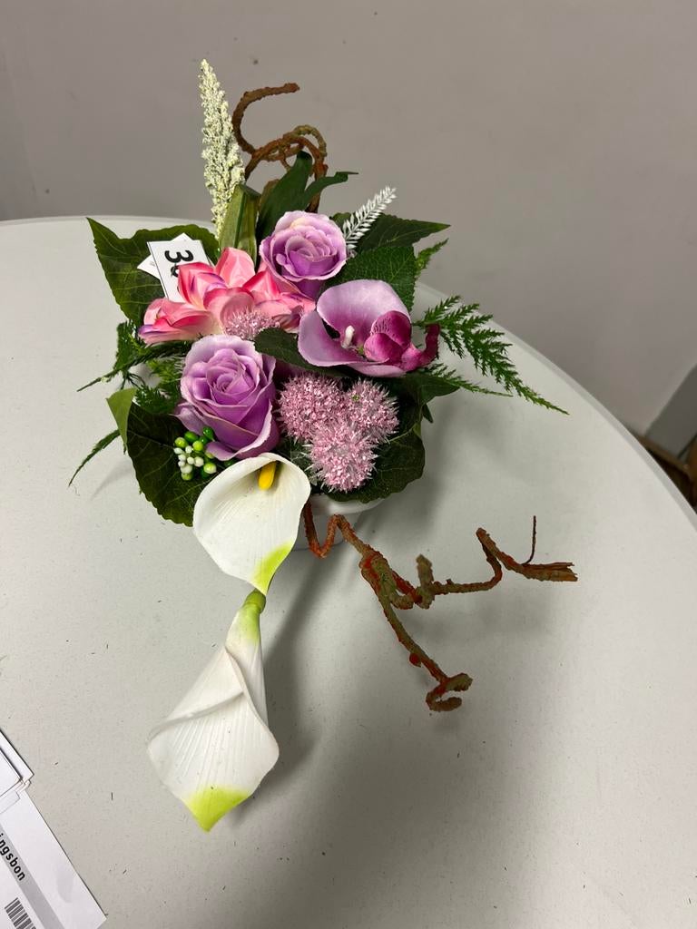 Zijden bloemstuk , nieuw !, Ophalen, Nieuw, Binnen