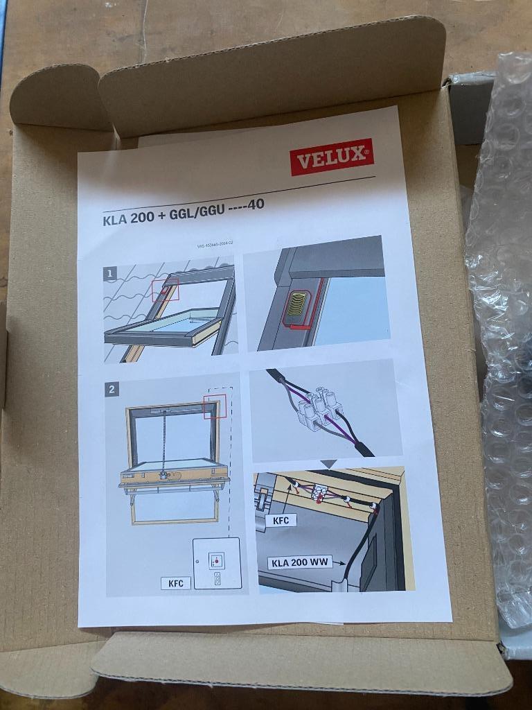 VELUX KLA 200 WW regensensor, Doe-het-zelf en Bouw, Glas en Ramen, Ophalen of Verzenden, Nieuw, Dakraam