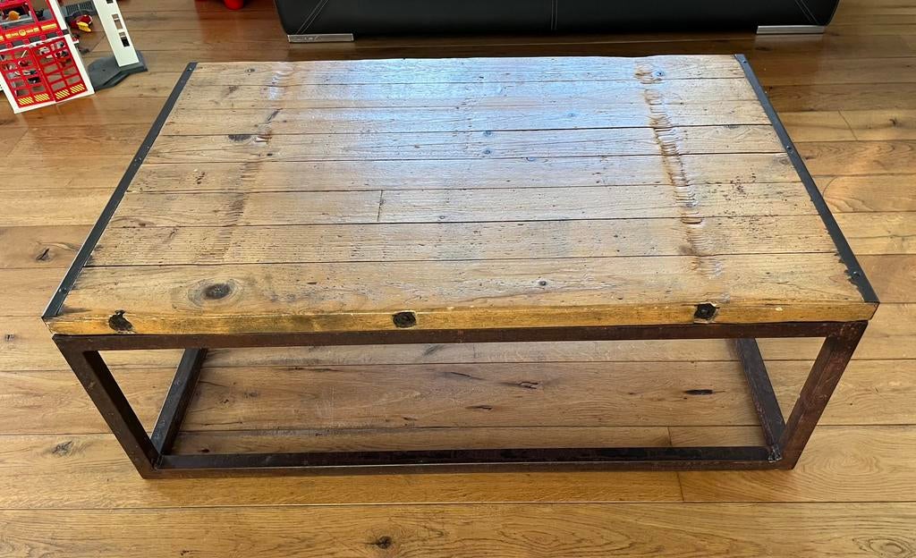 Table de salon industrielle, pièce unique, Ophalen