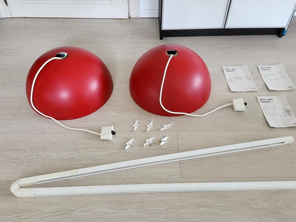 Série vintage Ikea : 365+ Sanda, Maison & Meubles, Lampes | Suspensions, Comme neuf, Métal, Enlèvement