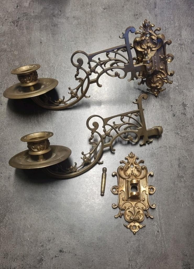 Piano -/ wandkandelaars, Antiquités & Art, Enlèvement ou Envoi