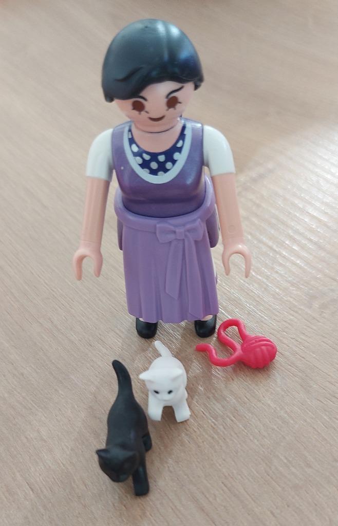 Playmobil Milka 70164 Boerin met kittens, Kinderen en Baby's, Speelgoed | Playmobil, Ophalen of Verzenden, Zo goed als nieuw, Complete set