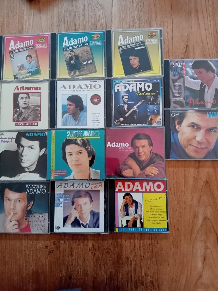 Lot van 14 cd's Adamo, Ophalen of Verzenden, Zo goed als nieuw, Overige genres