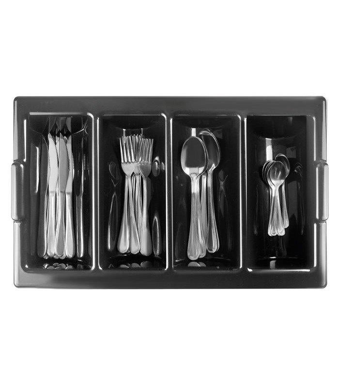 Bestekbak - Bestekkoffer - Bestekhouder zwart GN1/1 53x32cm, Huis en Inrichting, Kunststof, Nieuw, Ophalen of Verzenden, Vaatwasserbestendig