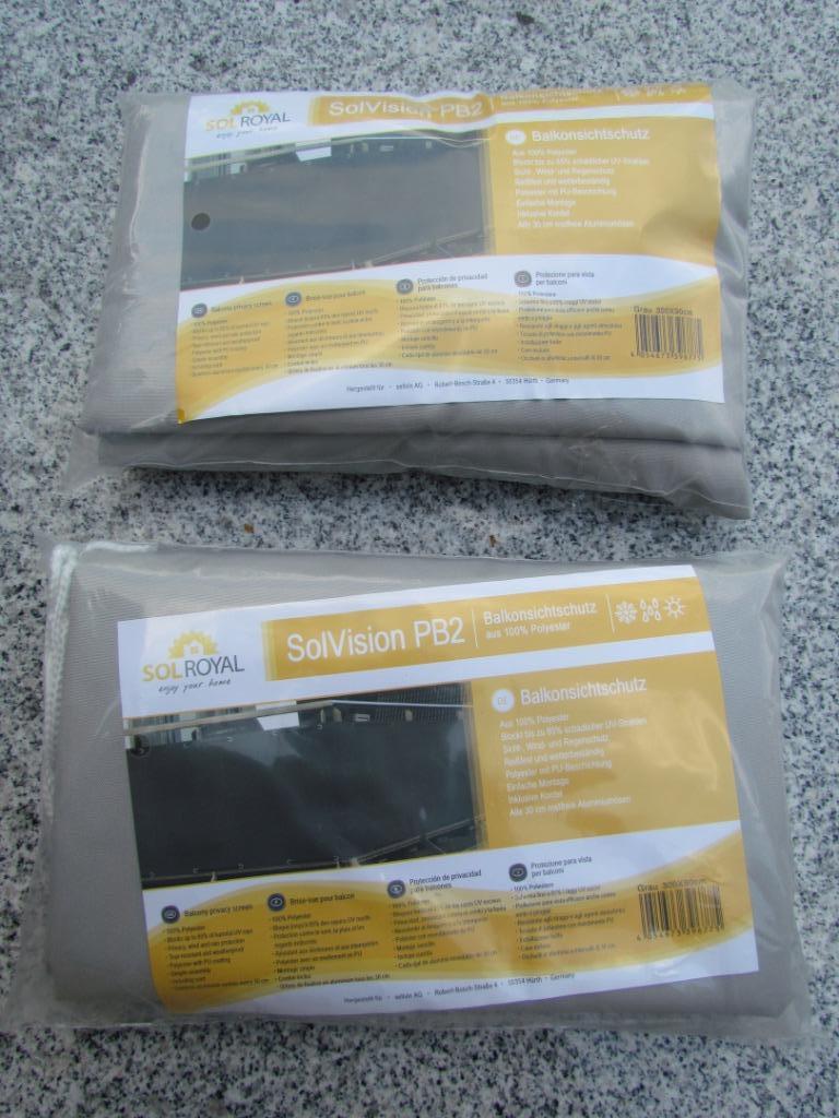 2x Balkonscherm 300x90cm, Kunststof, Nieuw, Ophalen of Verzenden, 200 cm of meer