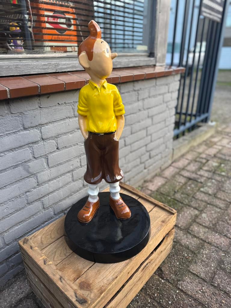 Mooi Groot Kuifje beeld, Verzamelen, Ophalen, Kuifje, Zo goed als nieuw, Beeldje of Figuurtje