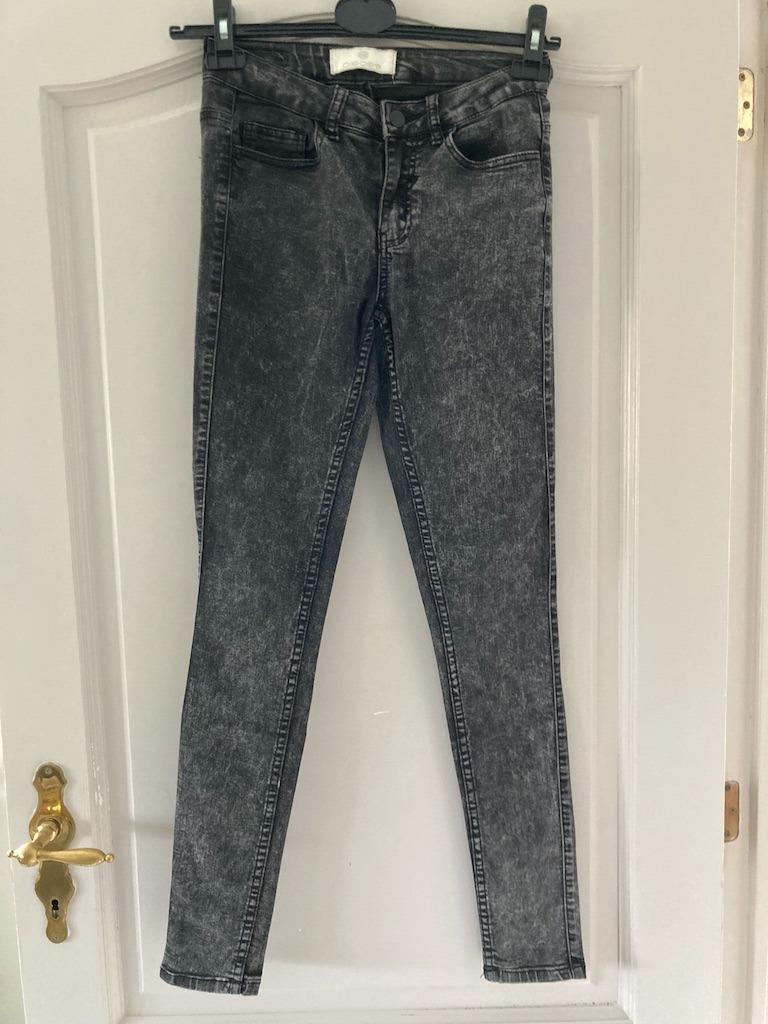 Grijs gevlekte jeans meisjes Pieces, Verzenden, Overige jeansmaten, Grijs, Gedragen